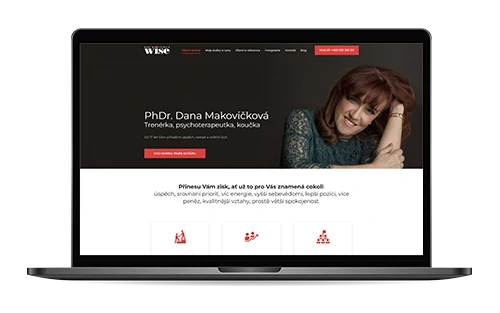Redesign webu Wise – Dana Makovičková