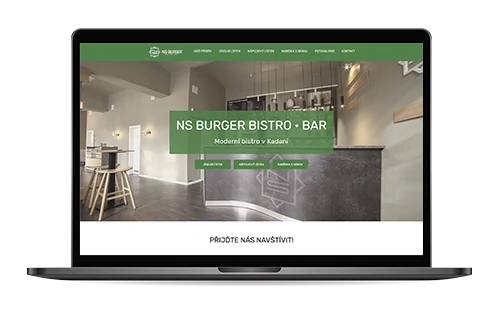 Webové stránky bistro NS Burger